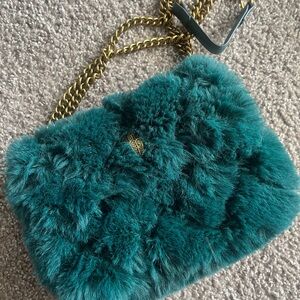 GORGEOUS kurt geiger kensington faux fur bag
